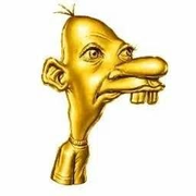 A small portrait of the gold man, Neegy